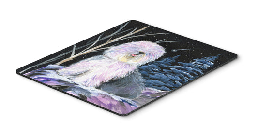 Caroline's Treasures SS8409MP Starry Night Old English Sheepdog Mouse Pad, Hot Pad or Trivet for Home Office Gaming Working Computers Laptop Mouse