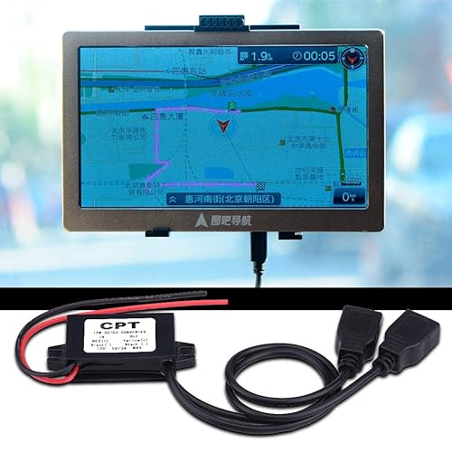 DC Converter 12V to 5V 3A 15W DC Buck Converter Module, DC to DC Reduced Voltage Regulator Car Power Converter Output Power Adapter (Double USB…