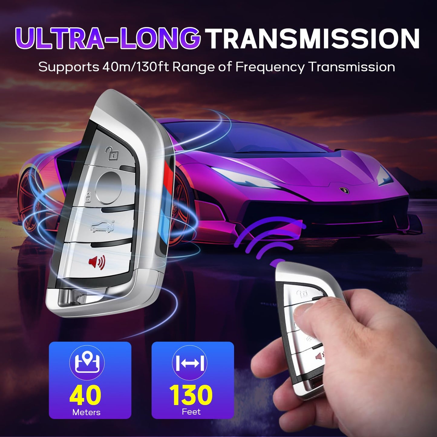 Autel IKEY Programmable Smart Key 2 pcs IKEYBW004AL 2025 Key Fob Key Creation 4 Buttons Ultra-Long Range OE Quality 700+ Vehicles Car Key Replacement