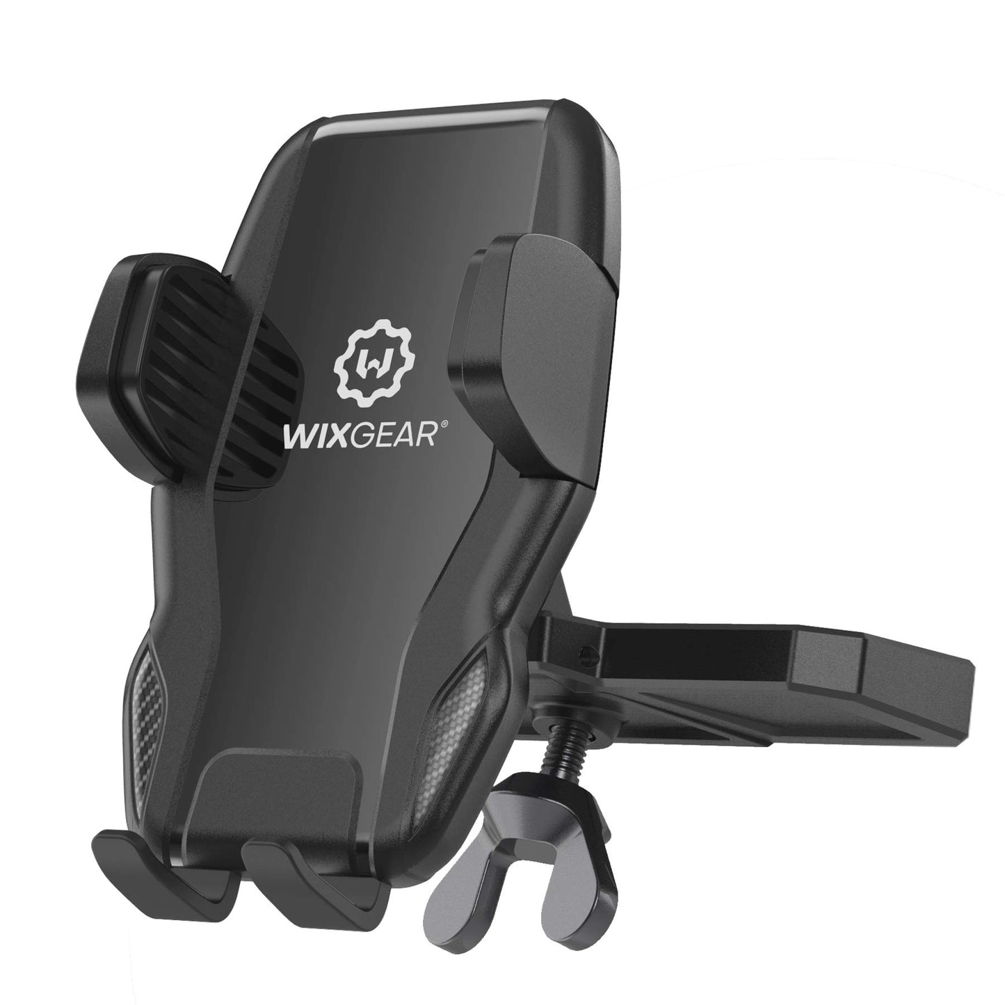 WixGear Universal Car Phone Mount CD Slot Car Mount Holder with New Gravity Self-Locking Design Mount, Compatible with All Phones (New Self-Locking)