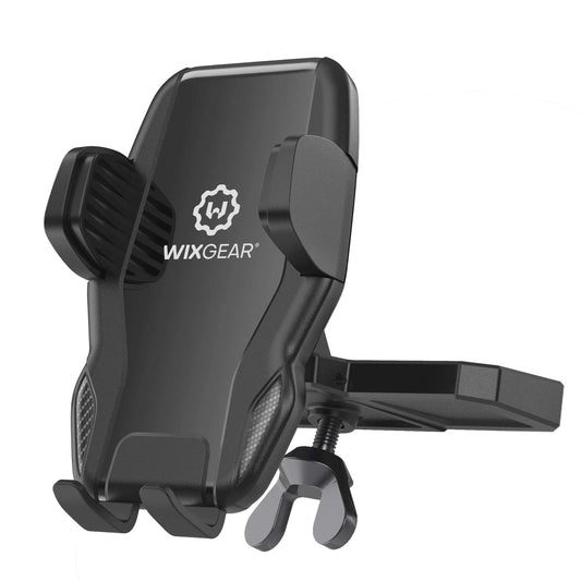 WixGear Universal Car Phone Mount CD Slot Car Mount Holder with New Gravity Self-Locking Design Mount, Compatible with All Phones (New Self-Locking)
