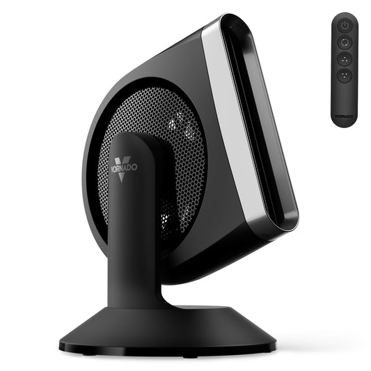 Vornado STRATA 8 OmniWave Medium Table Fan, Black, 10 Speeds, Remote