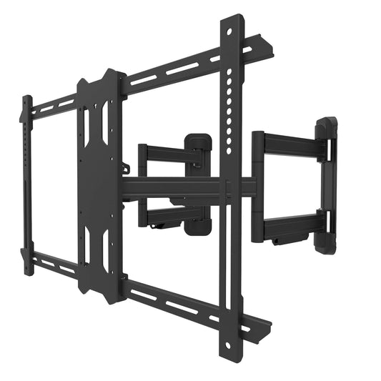 Kanto PDC650 Full Motion Corner TV Mount for 37-inch to 70-inch TVs | Supports up to 125 lbs | Swivel 40° | Tilt +15°/-3° | Black