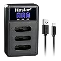 Kastar LCD Triple USB Battery Charger Compatible with Nikon EN-EL11 ENEL11 Battery, Nikon MH-64 MH64 Charger, Nikon COOLPIX S550 COOLPIX S560 Digital