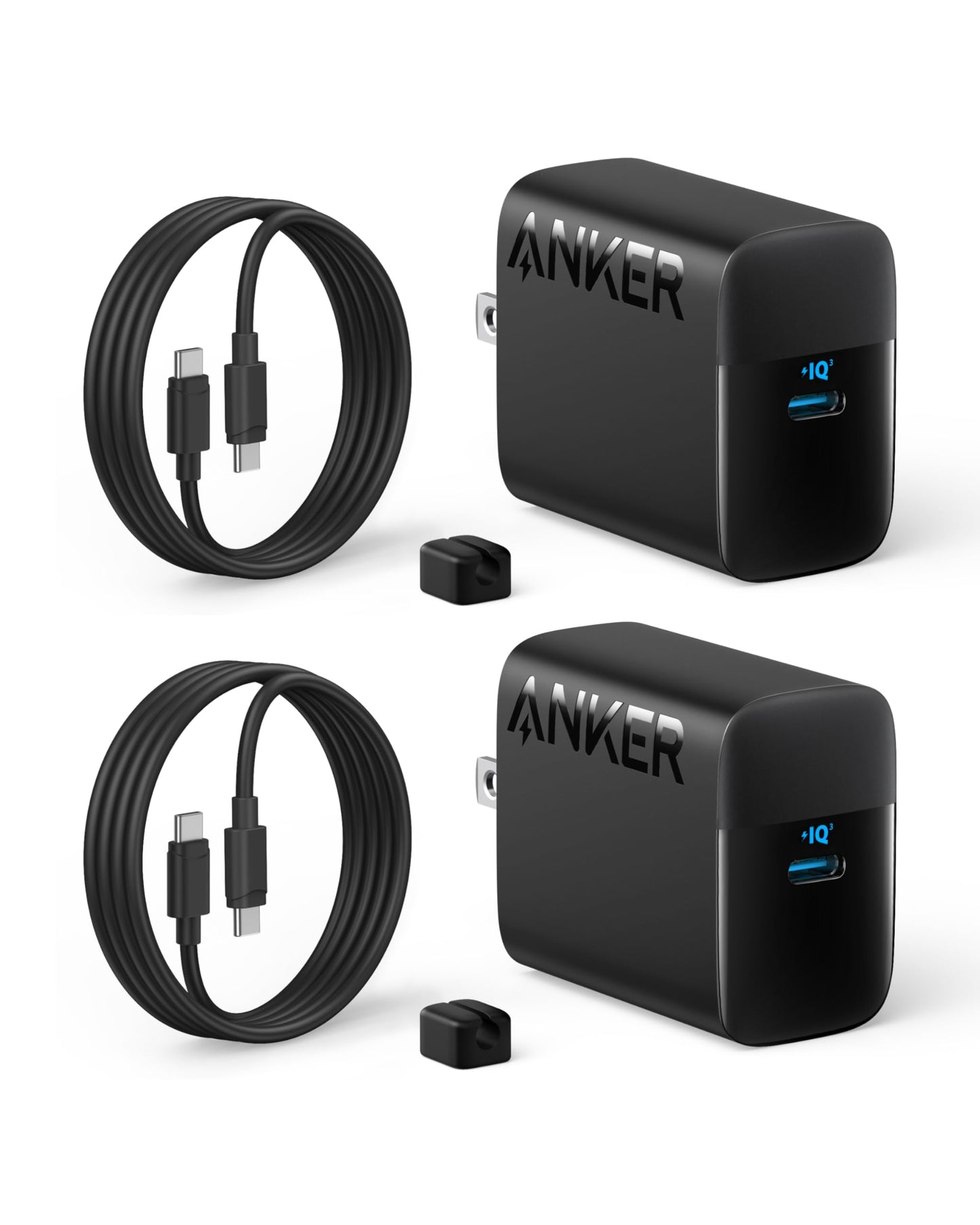 Anker 45W USB C Charger Block, Type C Charger Fast Charging for iPhone 17/16 Series, Phone Charger with USB-C Cable for iPad, Galaxy S24 Ultra