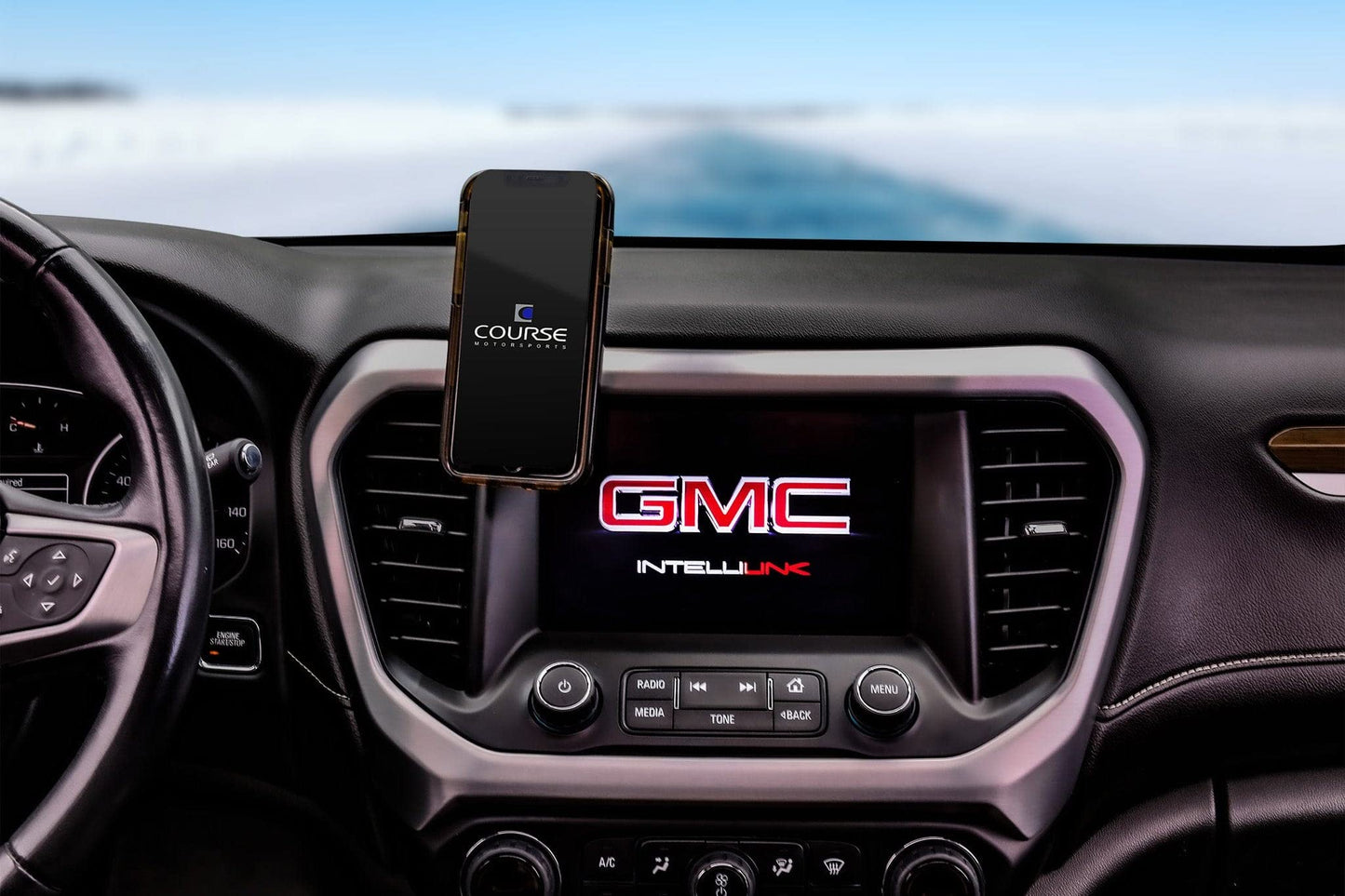 Course Motorsports DirectFit Phone Mount for GMC Acadia (2017-Present) Compatible with All Phones - Magnetic Head