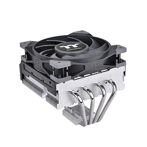 Thermaltake TOUGHAIR 110 140W TDP Top Flow CPU Cooler, Intel/AMD Universal Socket (LGA 1700/1200), 120mm 2000RPM High Static Pressure PWM Fan