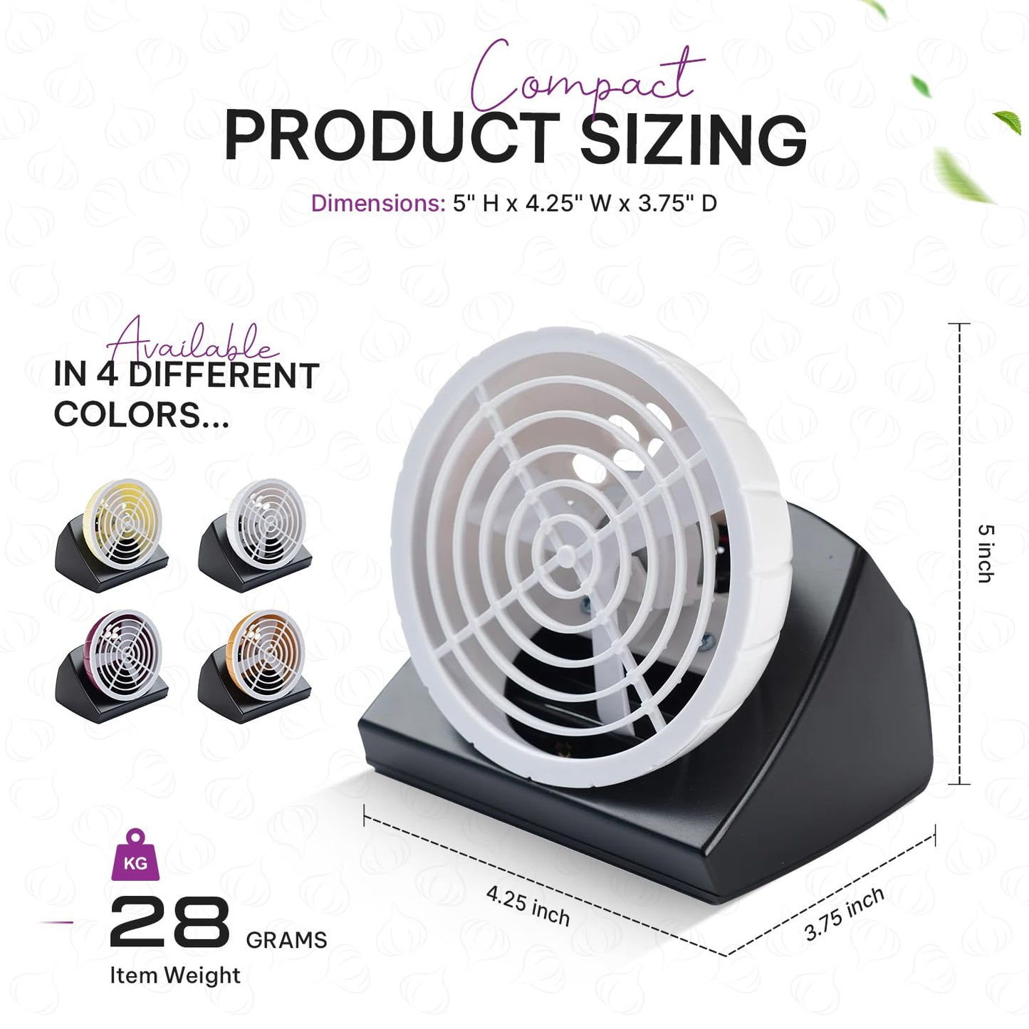 Fanion Cordless Kitchen Prep Fan - Portable Fan for Cutting Onions Without Tears - Cute Onion-Shaped Fanion for Comfortable Cooking & Meal Preparation