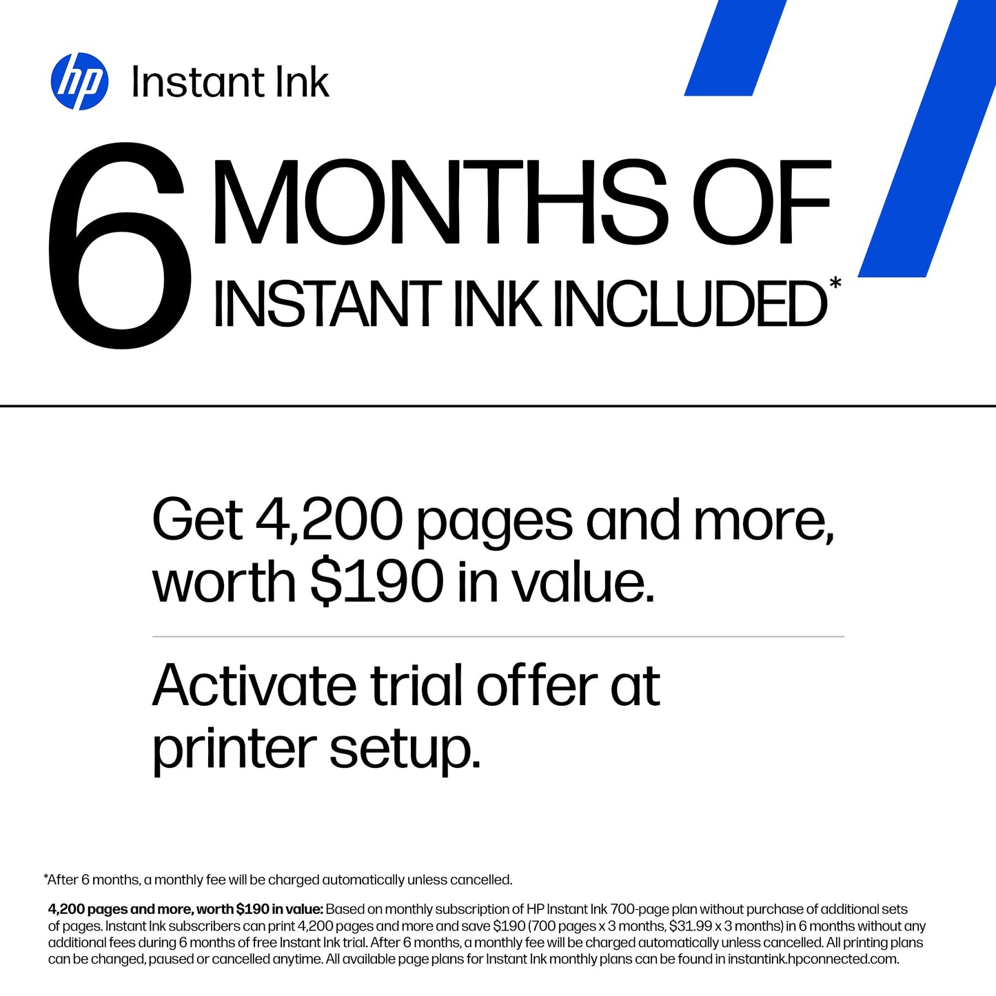 HP DeskJet 4327 Wireless All-in-One Color Inkjet Printer, Scanner, Copier, 6 Month Trial of Instant Ink Included, AI-Capable (B3ZF6A)