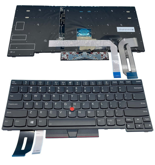 Replacement Keyboard for Lenovo ThinkPad - T14 Gen1 T14 Gen2 P14S Gen1 P14s Gen2 Not Fit for E480 Laptop Keyboard with Backlit & Trackpoint