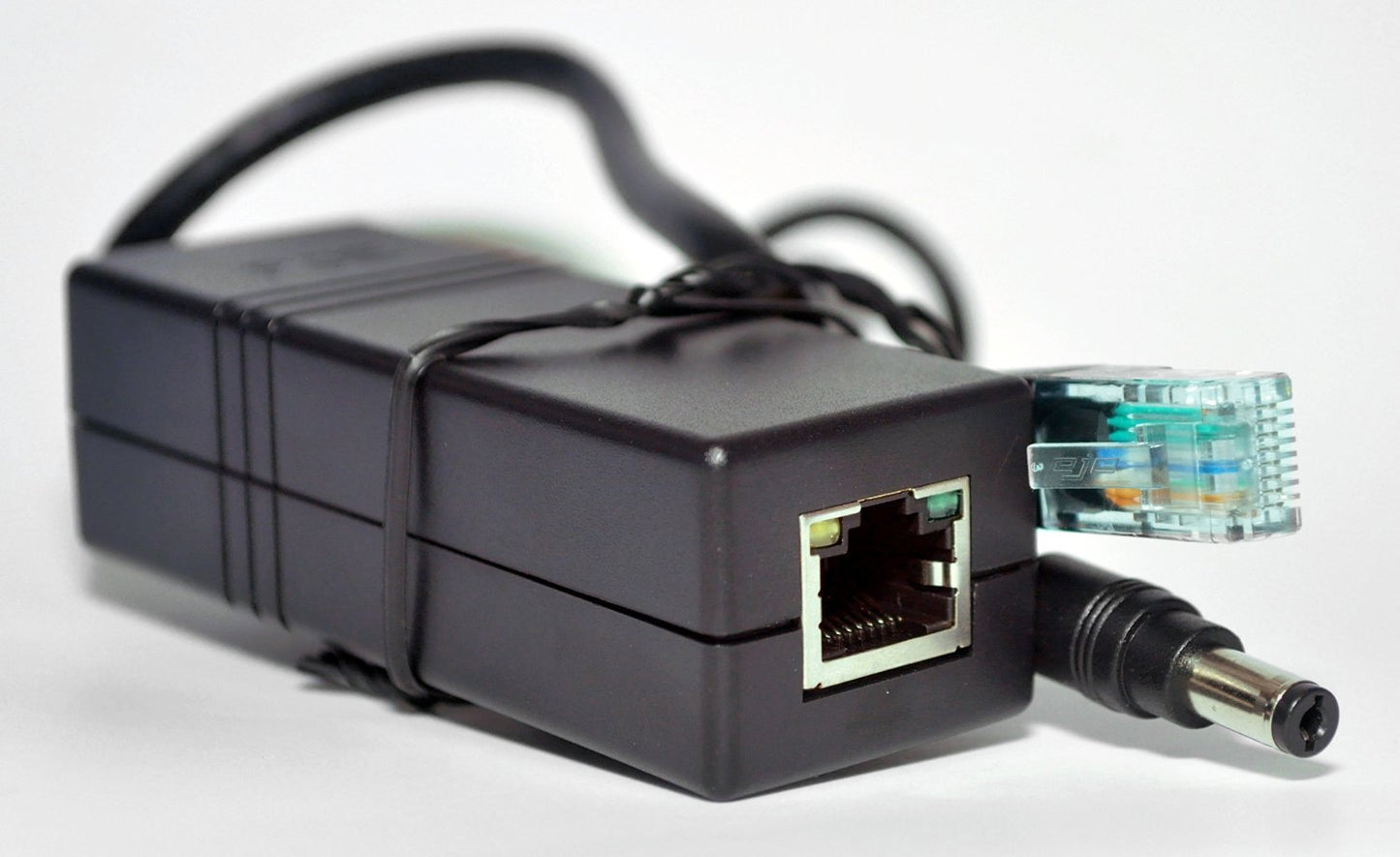DiySecurityCameraWorld-Active 12V PoE Power Over ethernet Splitter Adapter, IEEE 802.3af Compliant 10/100Mbps, DC 12V1A Output