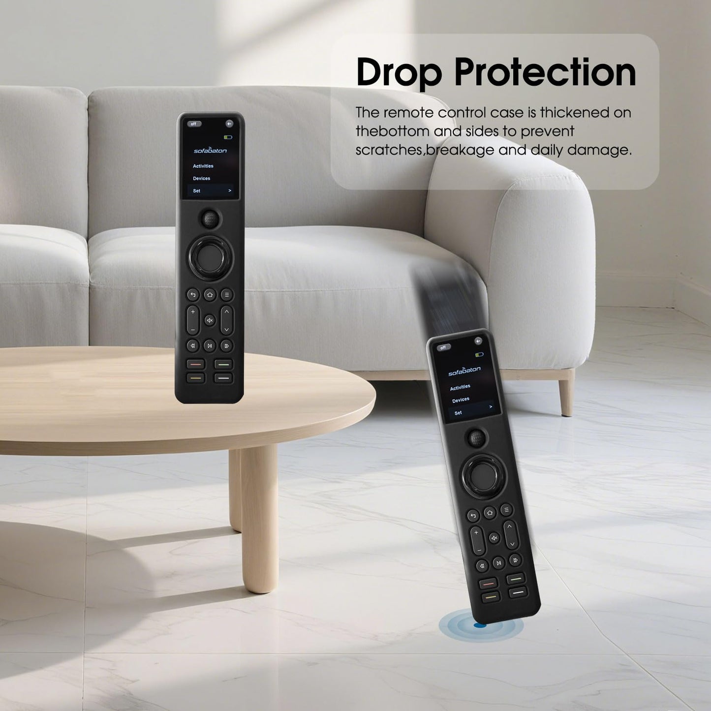 SofaBaton X1S / X1 Remote Control Protective Cover, SofaBaton Replacement Cover Silicone Protective Case Sleeve - Shockproof & Anti-Slip Skin