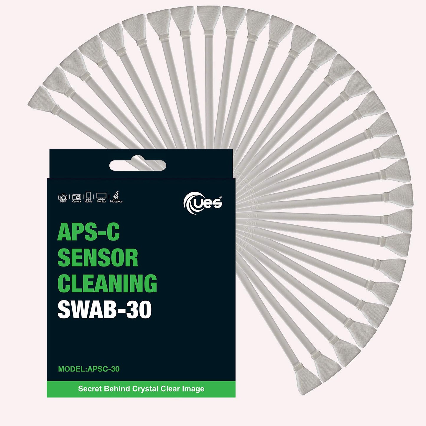 UES APSC-30 APS-C Swab Value Package - Compatible with Sony, Nikon, Canon DSLR Reflex & Mirrorless Digital Cameras CCD & CMOS APS C Type Sensor Clean