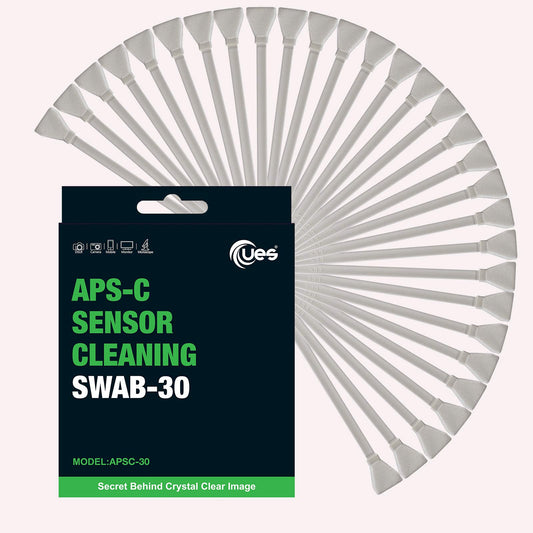 UES APSC-30 APS-C Swab Value Package - Compatible with Sony, Nikon, Canon DSLR Reflex & Mirrorless Digital Cameras CCD & CMOS APS C Type Sensor Clean