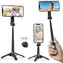 NKDFRI Opticnock 4-in-1 Magnetic Selfie Stick for iPhone/Android - 360° Rotatable, Extendable with Wireless Remote | Pocket Size | Includes Phone Ring