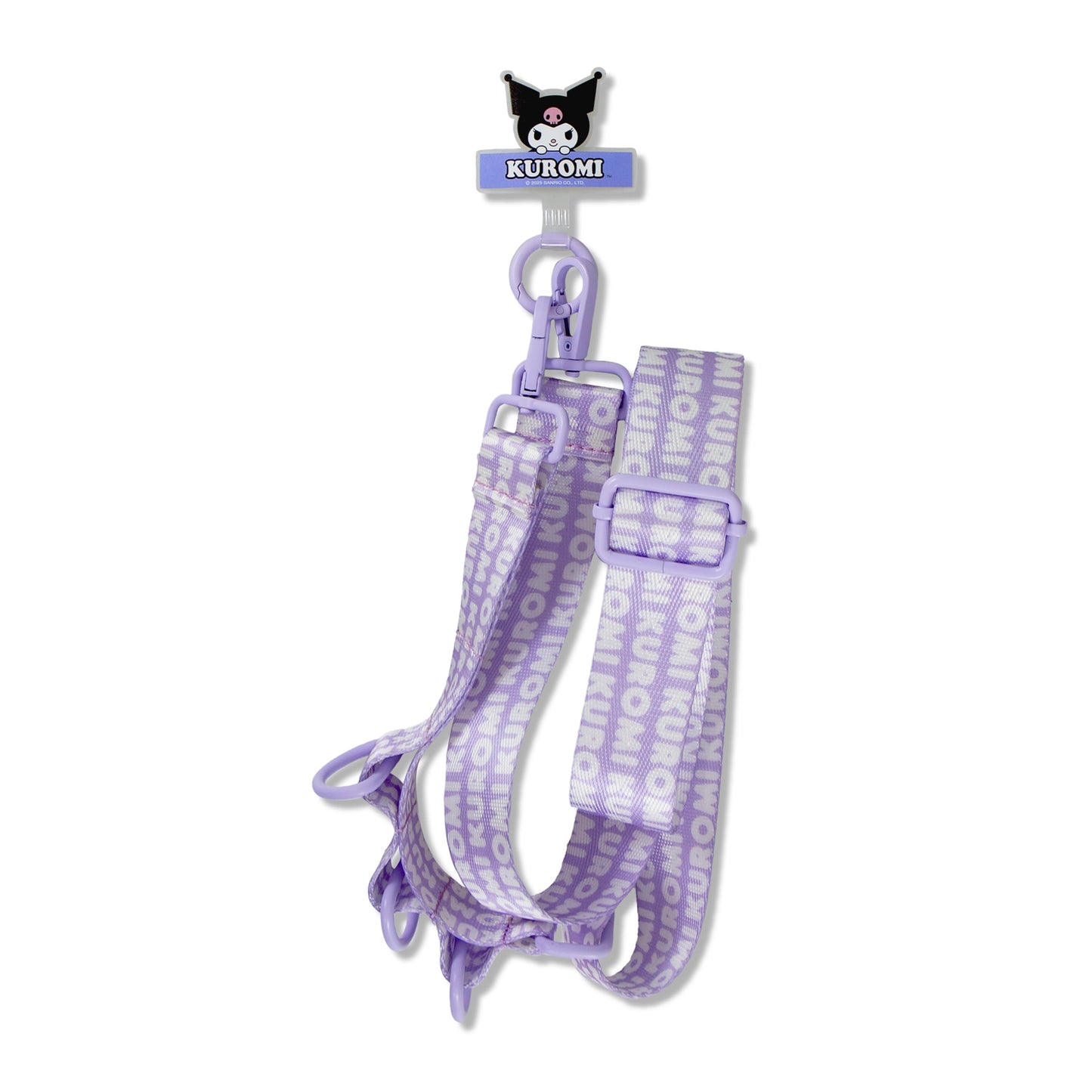 Sonix x Sanrio Crossbody Utility Phone Strap | Adjustable Lanyard Hands-Free Accessory, Universal Tether Tab Attachment | Purple - Kuromi
