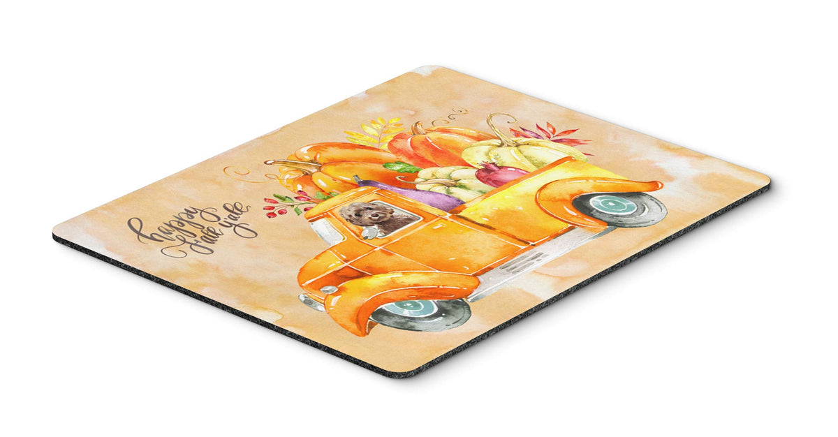 Caroline's Treasures CK2658MP Fall Harvest Brown Cockapoo Mouse Pad, Hot Pad or Trivet for Home Office Gaming Working Computers Laptop Mouse