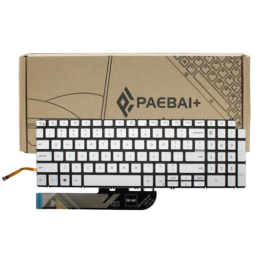 PAEBAI+ Replacement Laptop Keyboard Backlight for Dell inspiron 15 3501 3502 3505 5501 5502 5508 5584 5590 5593 5594 5598, inspiron 15 7500 7501 7590