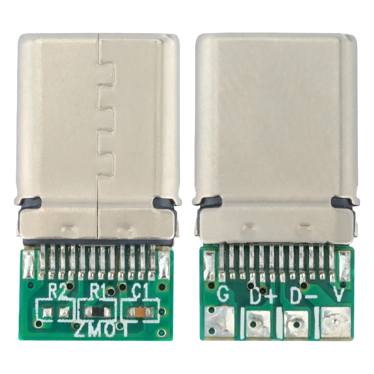 MTDELE 10 Pcs USB C Breakout Board 24 Pin 5Pcs Male and 5Pcs Female Head