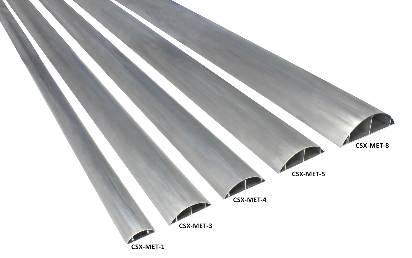 Electriduct Metal Cable Shield Cord Cover Outdoor Aluminum Raceway 58 Inch - 0.43" W x 0.22" H Single Channel - CSX-MET-1 (2 Pack)