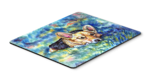 Caroline's Treasures 7409MP Corgi Tuckered Out Mouse Pad, Hot Pad or Trivet for Home Office Gaming Working Computers Laptop Mouse Mat,Washable Large