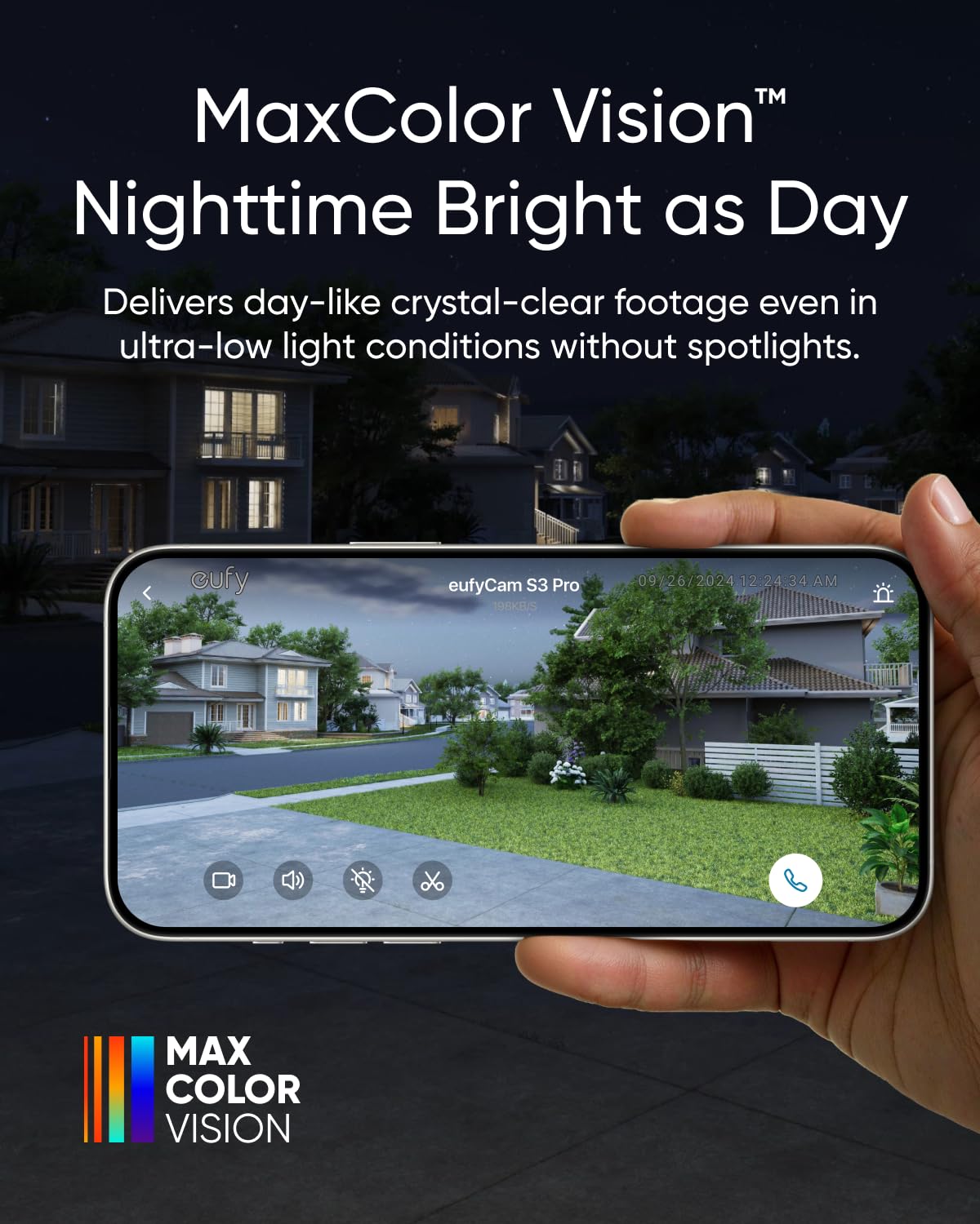 eufy Security eufyCam S3 Pro Add-on Cam, Solar Camera Outdoor Wireless, MaxColor Night Vision, 4K Security Camera with Solar Panel, Face Recognition