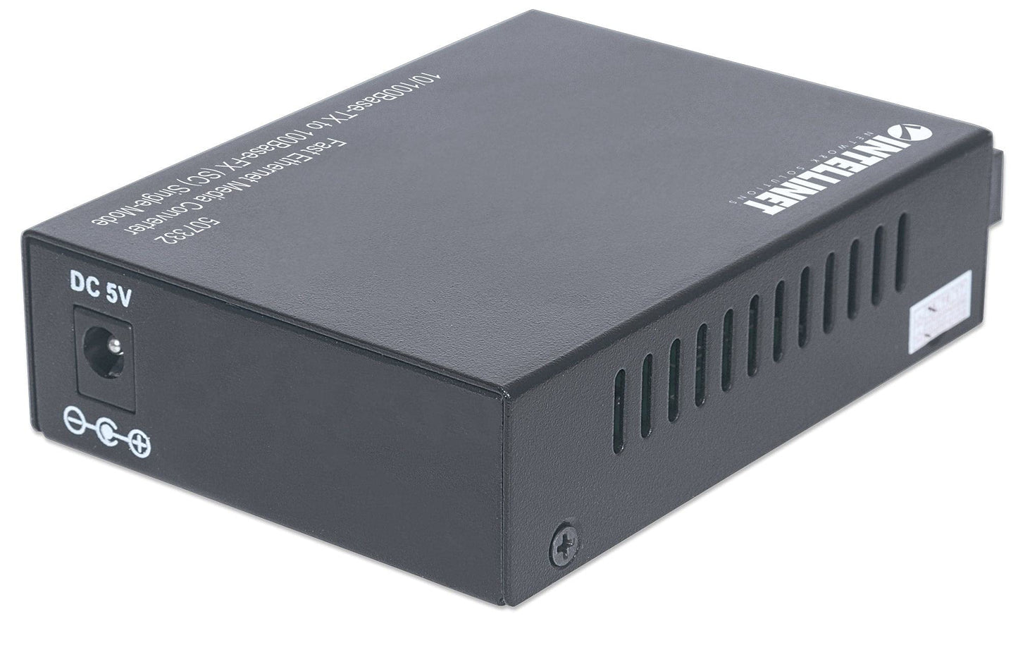 Intellinet Fast Ethernet Media Converter, RJ45 to SC, 100 Mbps, 1310 nm