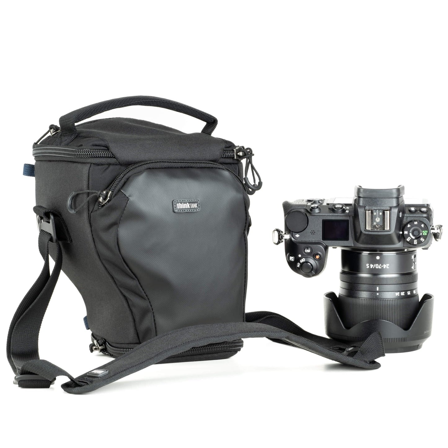Think Tank Digital Holster 10 V3 Camera Bag Only for Larger Compact Mirrorless Camera Body with 24-70mm f/4 Lens Attached