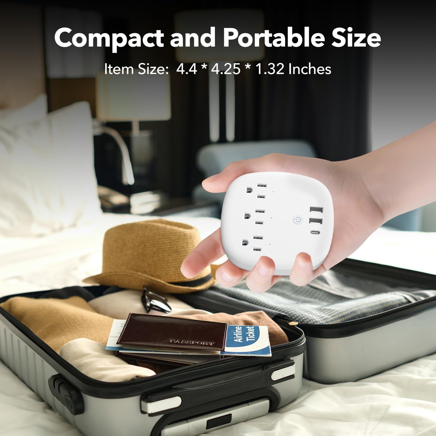 BN-LINK Remote Control Surge Protected Power Strip with 3 Individually Controlled Outlets, PD 20W Fast Charging USB-C, 3.9 FT Plug Extension Cord, 3
