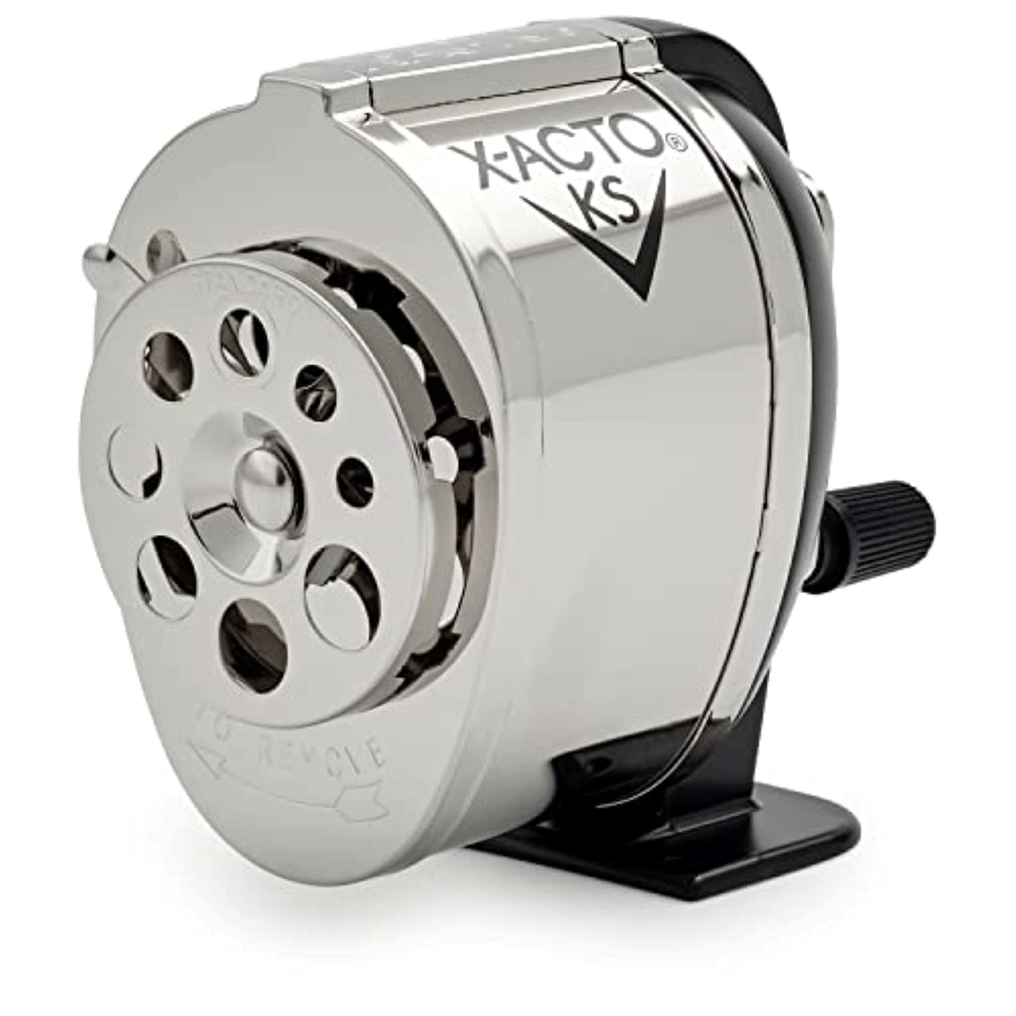 X-ACTO KS Manual Pencil Sharpener, Mountable, Metal, 1 Count - Classroom, Teacher Supplies, Adjustable for 8 Pencil Sizes