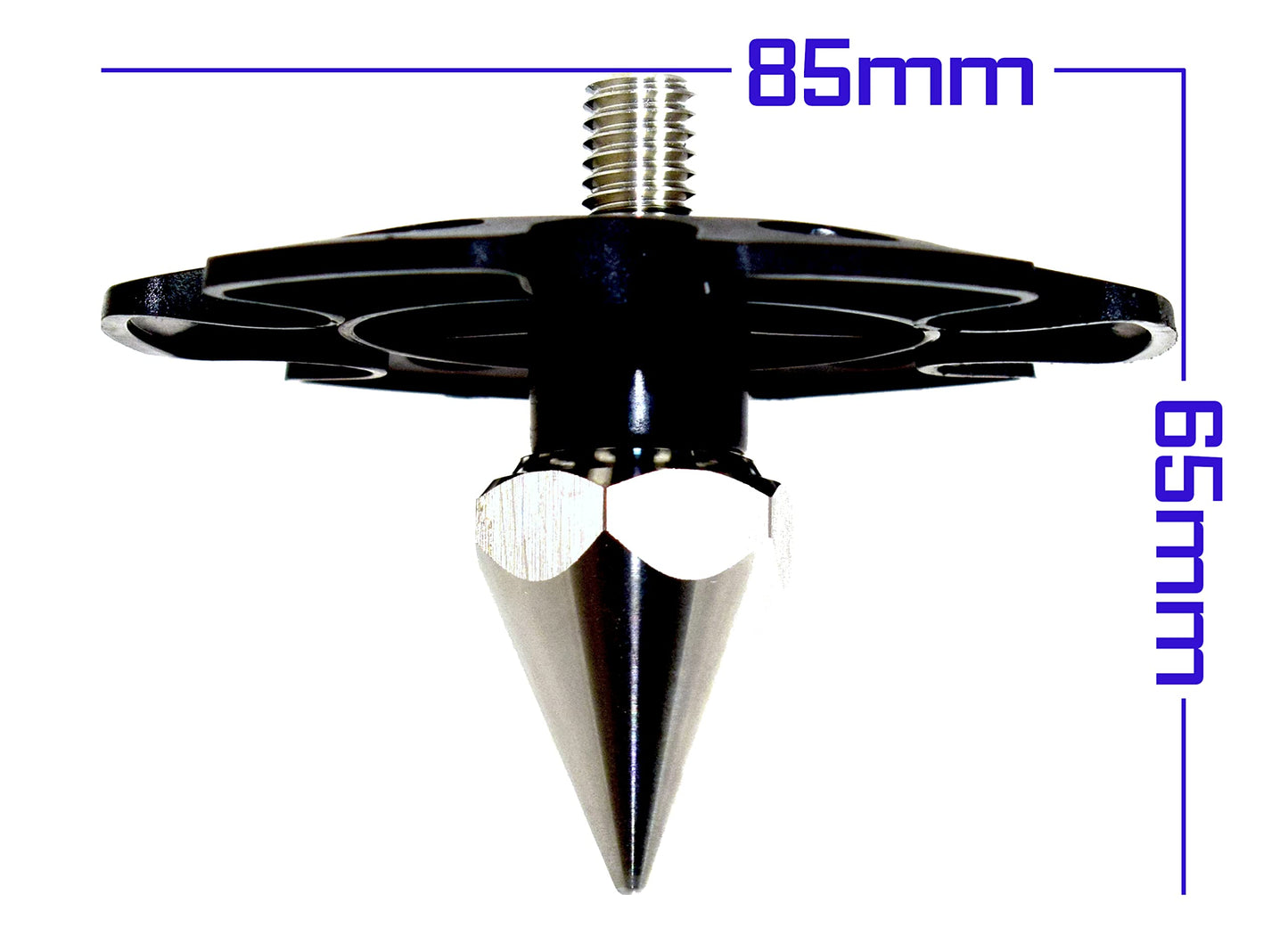 Desmond DSNOW Set of 3 65mm Tripod Spike Feet & Snow Shoes Rustproof SS Stainless Steel 3/8" Universal