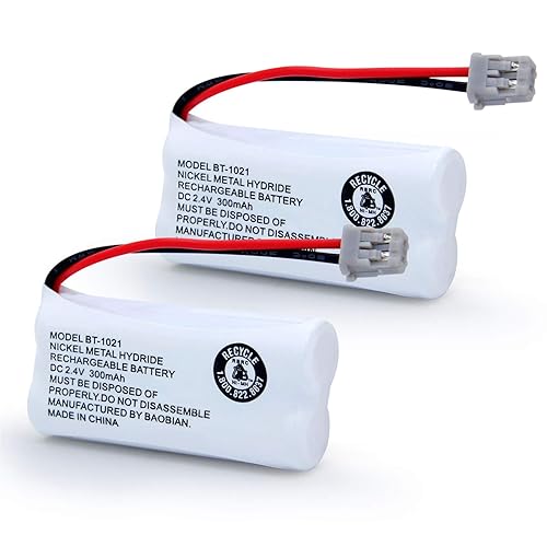 BAOBIAN BT-1021 BBTG0798001 Rechargeable Battery Replacement Compatible with Uniden Cordless Handset Telephones Model BT1021 BT-1008 BT-1016 2.4V