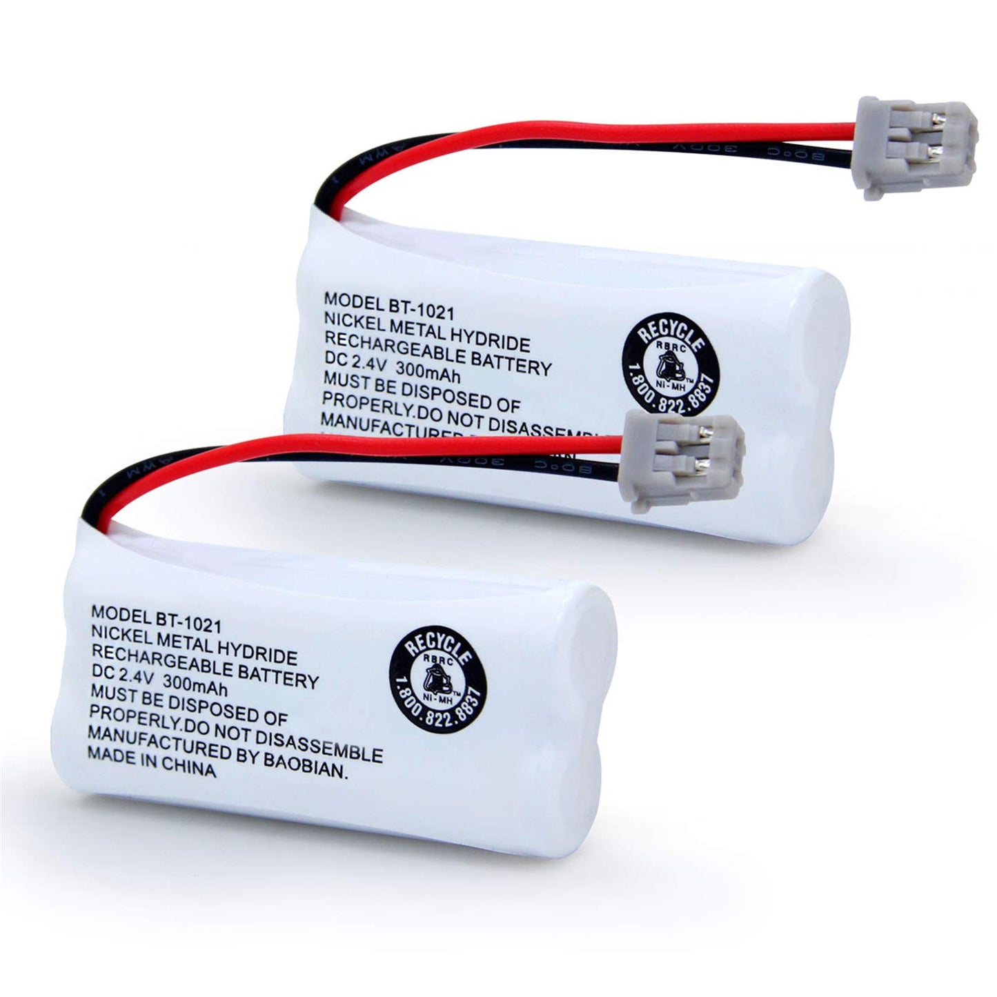 BAOBIAN BT-1021 BBTG0798001 Rechargeable Battery Replacement Compatible with Uniden Cordless Handset Telephones Model BT1021 BT-1008 BT-1016 2.4V