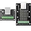 jujinglobal RJ45 Connector and RJ45 Breakout Board (RJ45 Breakout Mini and Large (2pcs))