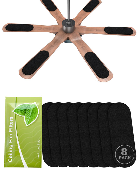 Gyradi Ceiling Fan Air Purifier Pads, Coconut Carbon Filters for Blades