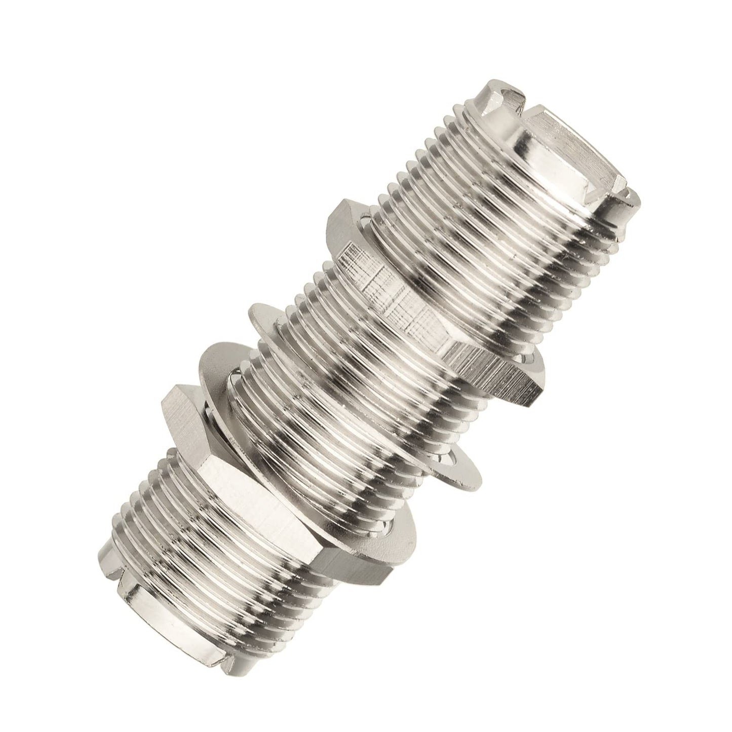 Eightwood 2pcs SO239 Adapter UHF Female to Female Jack Bulkhead RF Connector