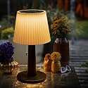 Beautyard Solar Table Lamps Outdoor Indoor - Mothers Gifts 3 Lighting Modes, 4000mAh Eye-Caring LED Waterproof Cordless Solar Desk Lamp with Pull