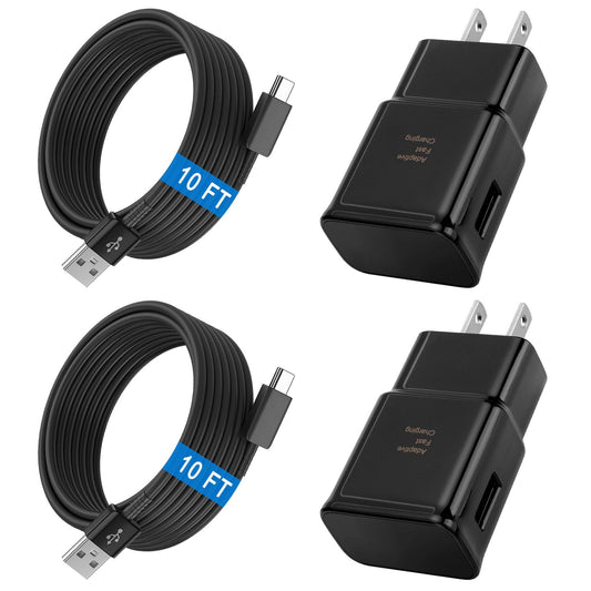 Phone Charger Android Type C 10 FT USB to USB C Charging Cable Fast Charger for Samsung Galaxy S10/S10e/S10+/S9/S9+/S8/S8+/S23/S22/S21