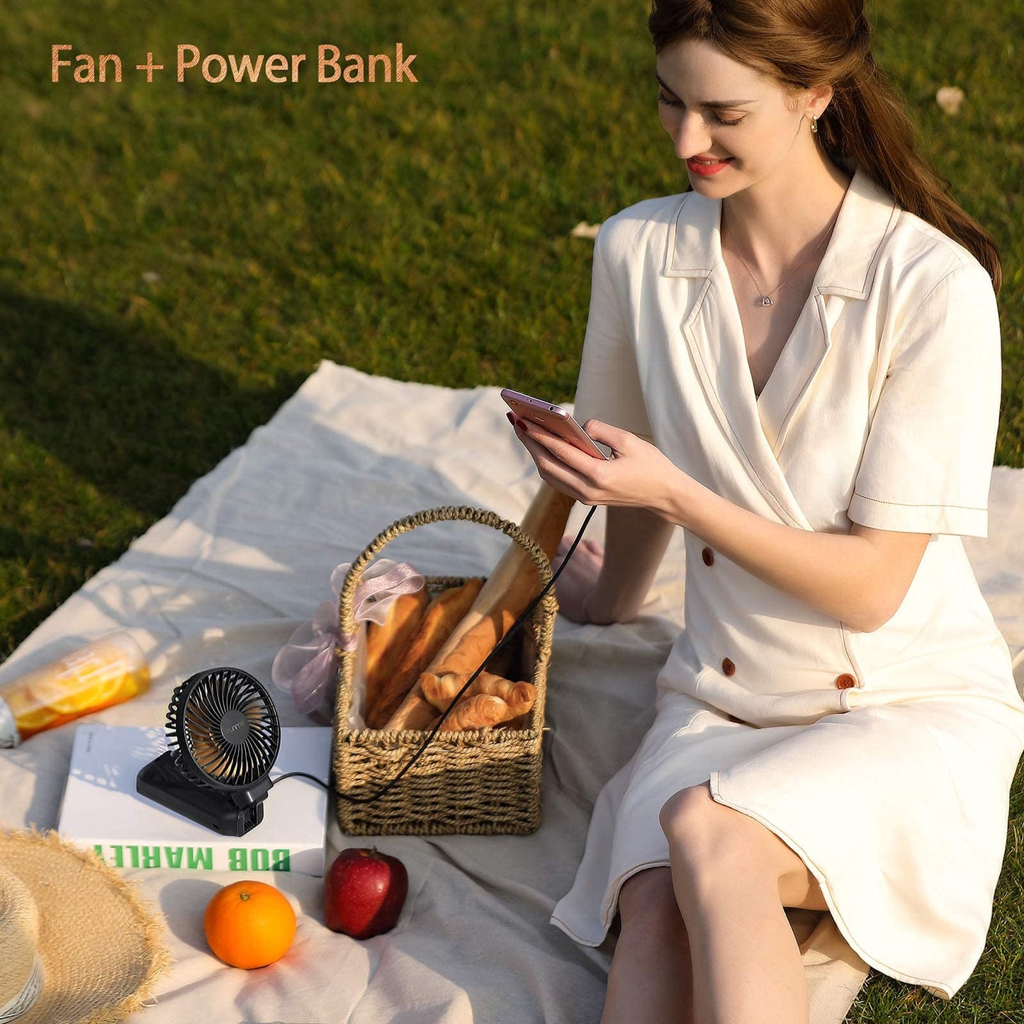 OUTXE Funme Handheld Fan 10000mAh Desk Fan