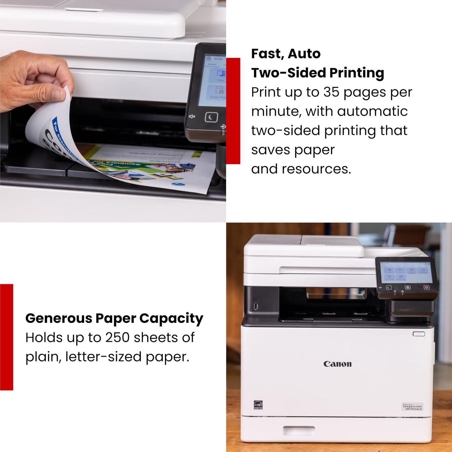 Canon Color imageCLASS MF753Cdw II - Wireless Duplex Laser Printer, All-in-One with Scanner, Copier, Fax, Auto Document Feeder, 3 Year Limited