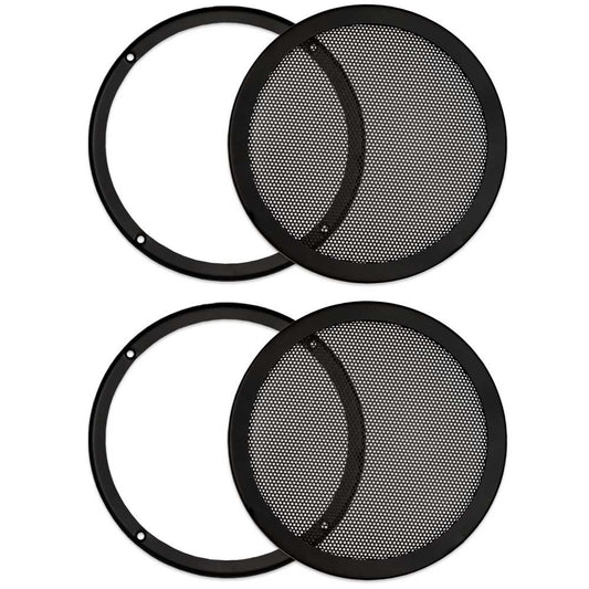 Goldwood Sound, Inc. Monitor Subwoofer Part, Heavy Duty Steel Mesh Snap On Woofer Grills for 8" Speakers 2 Grill Pack (SG-M8-2)