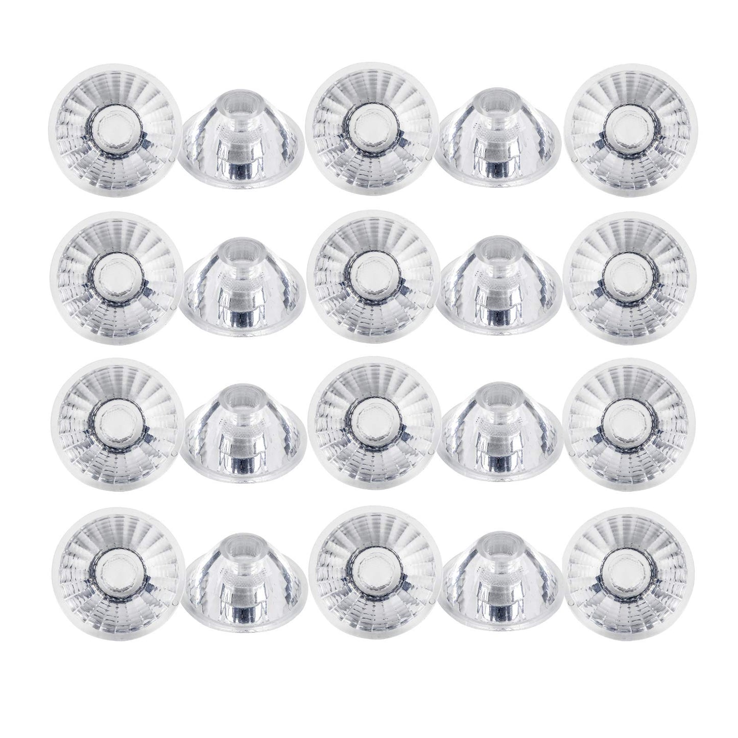 (Pack of 20) Acrylic Lens Without Bracket, Focusing Lens Use for Led Beads, Led Chip Lamp Bulb Focus, 25 Degree ?35mm