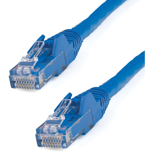 StarTech 75ft CAT6 Ethernet Cable - Blue CAT 6 Gigabit Ethernet Wire -250Mhz 100W PoE RJ45 UTP Network Patch Cord Snagless with Strain Relief