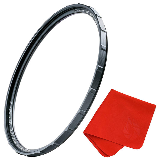 55mm X2 UV Filter for Camera Lenses - UV Protection Photography Filter with Lens Cloth - MRC8, Nanotec Coatings, Ultra-Slim, Traction Frame