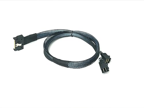 MCIO x8 74 Pin (NVMe) to 2 X Mini SAS SFF-8643 Cable - 50 CM, High-Speed Data Transfer Cable for NVMe Storage Solutions