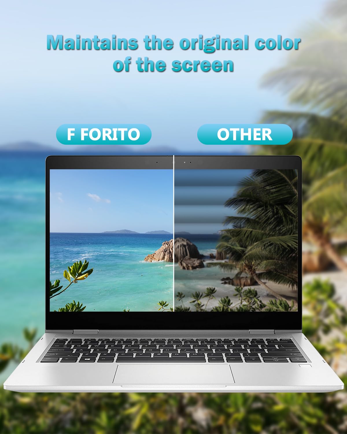 F FORITO 2-PACK 15.6 Inch Laptop Crystal Clear Screen Protector, Notebook Computer Screen Guard Protector Compatible