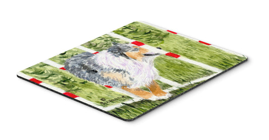 Caroline's Treasures SS8885MP Australian Shepherd Mouse Pad, Hot Pad or Trivet for Home Office Gaming Working Computers Laptop Mouse Mat,Washable