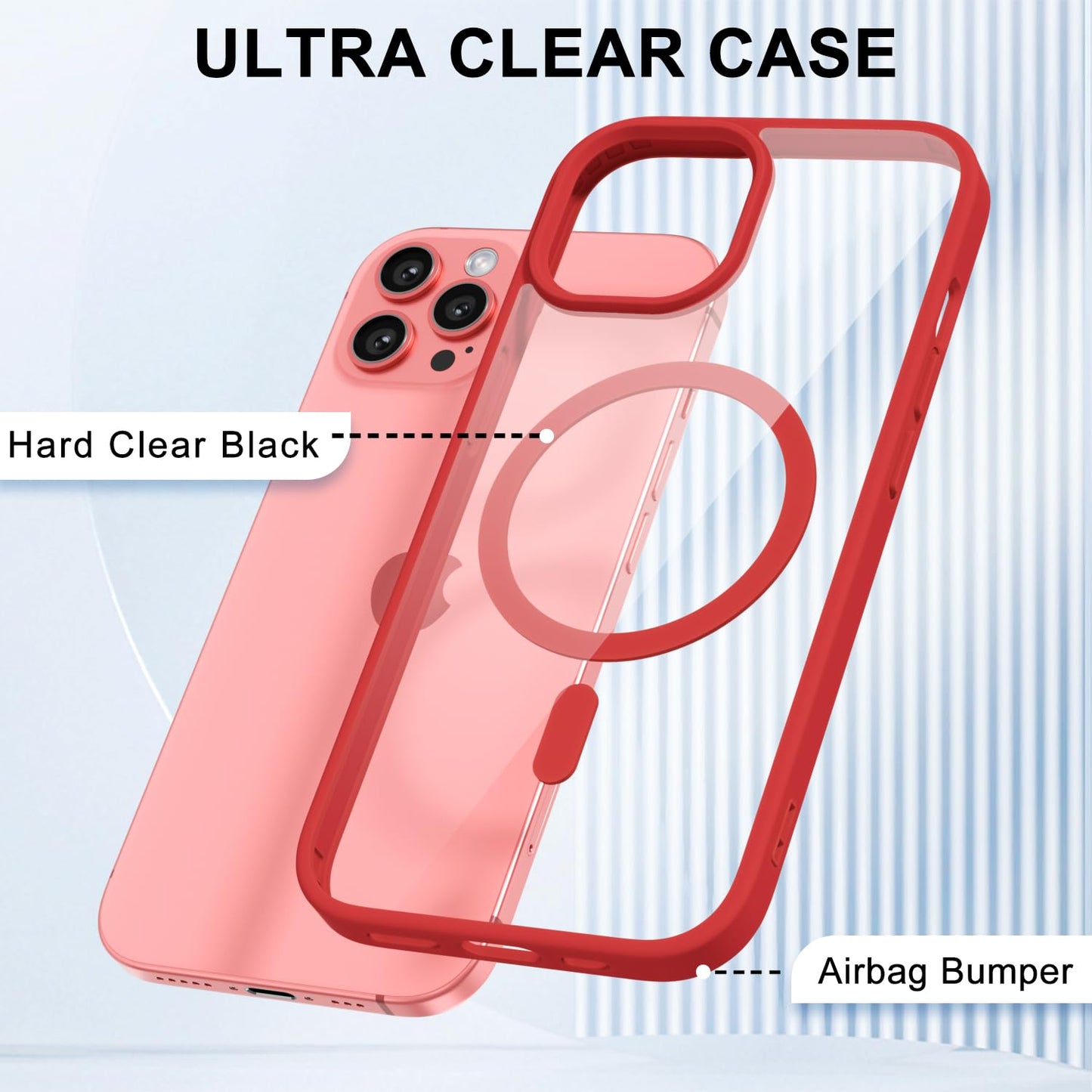 LoeoeL for iPhone 12 Pro Max Case Clear Mag Safe, Ultra Thin Slim Cover Magnetic Compatible with Magsafe Phone Case for Women Men Girl, Cute Soft TPU