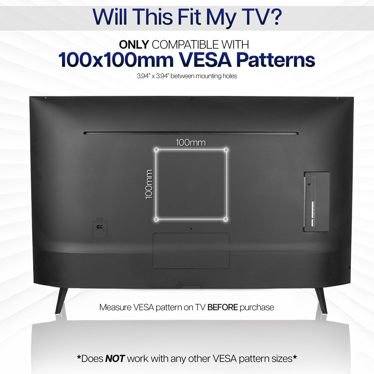 VIVO RV TV Mount for Screens up to 43 in, Holds 30 lbs