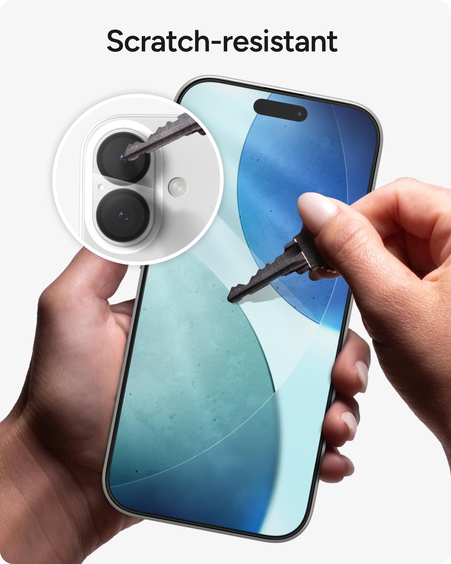 ZAGG Glass+ Screen & Camera Lens Protection for iPhone 17 - Impact & Shatter Protection, Full Coverage Scratch & Smudge-Resistant Tempered Glass